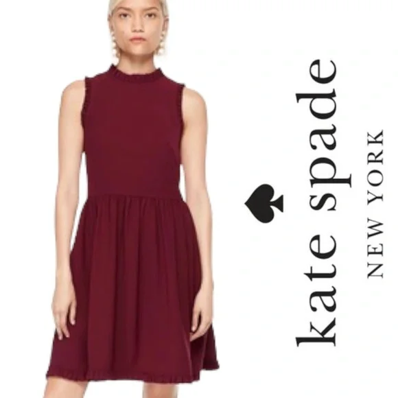 kate spade | Dresses | Kate Spade Ruffle Fit And Flare Dress In Deep Cherry | Poshmark kate spade | Dresses | Kate Spade Ruffle Fit And Flare Dress In Deep Cherry | Poshmark